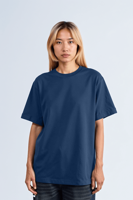 Oversized Blue Oversize T Shirt for Women - Echolope