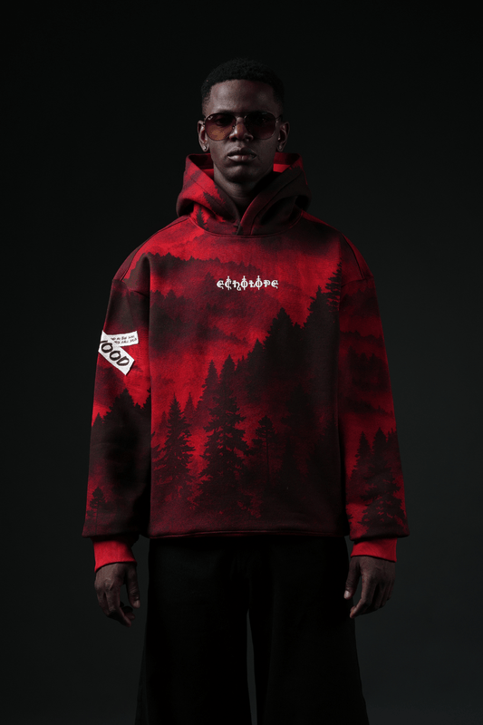 Redwood Oversized Printed Hoodie - Echolope