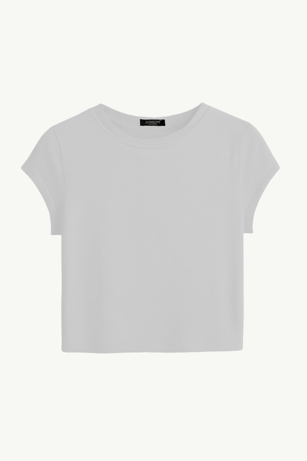 Trendy Solid White Crop Top for Women | Baby Tees - Echolope