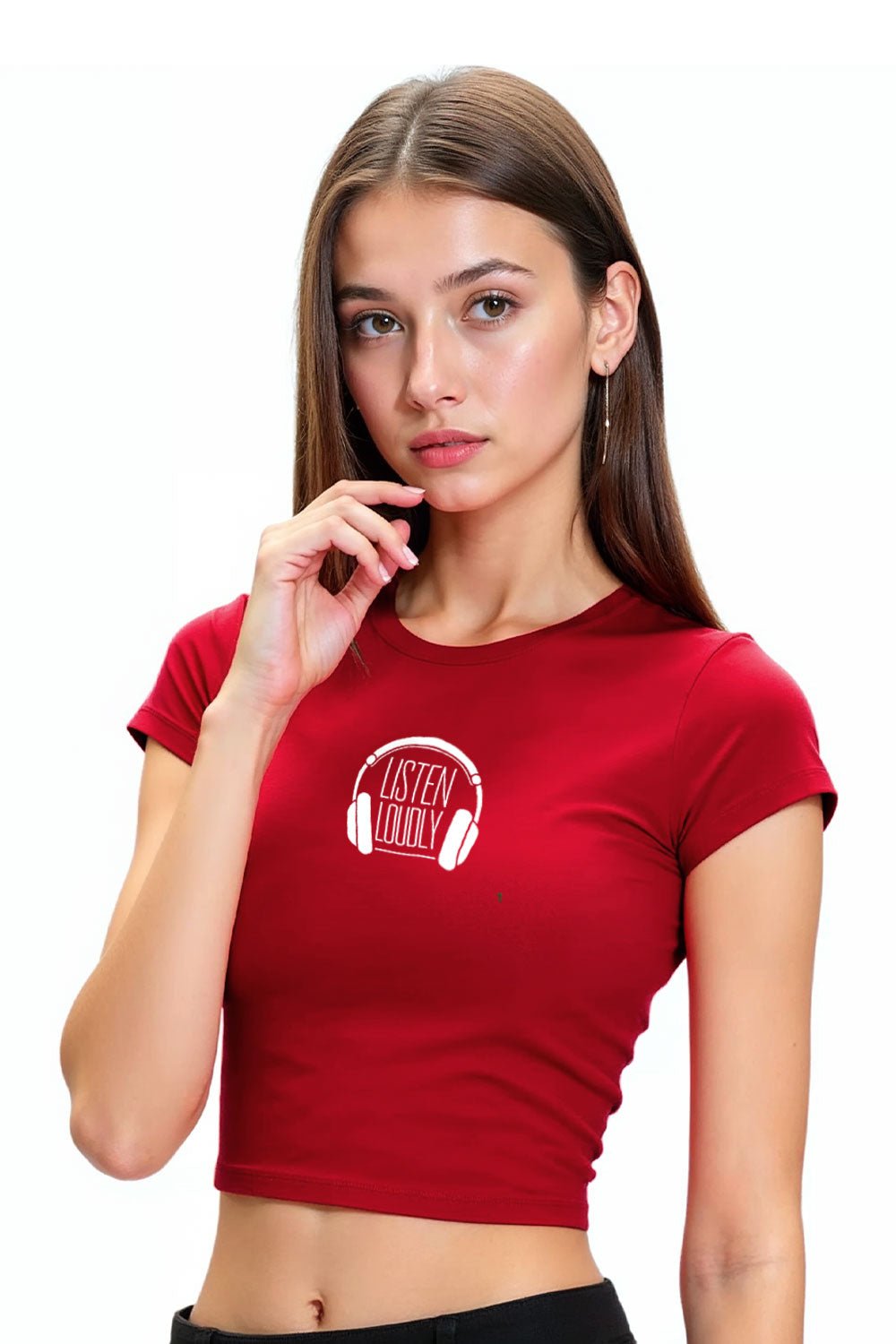 Women’s Red Baby Tees - Echolope