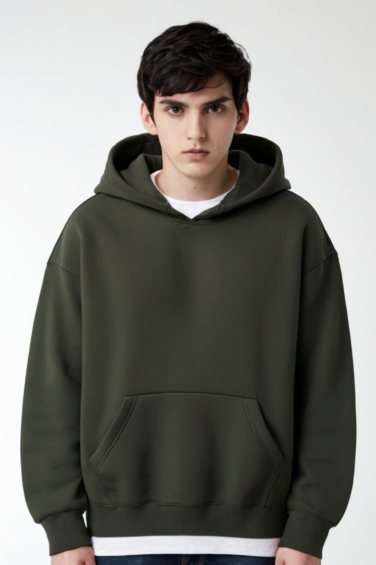 Navy green hoodie best sale