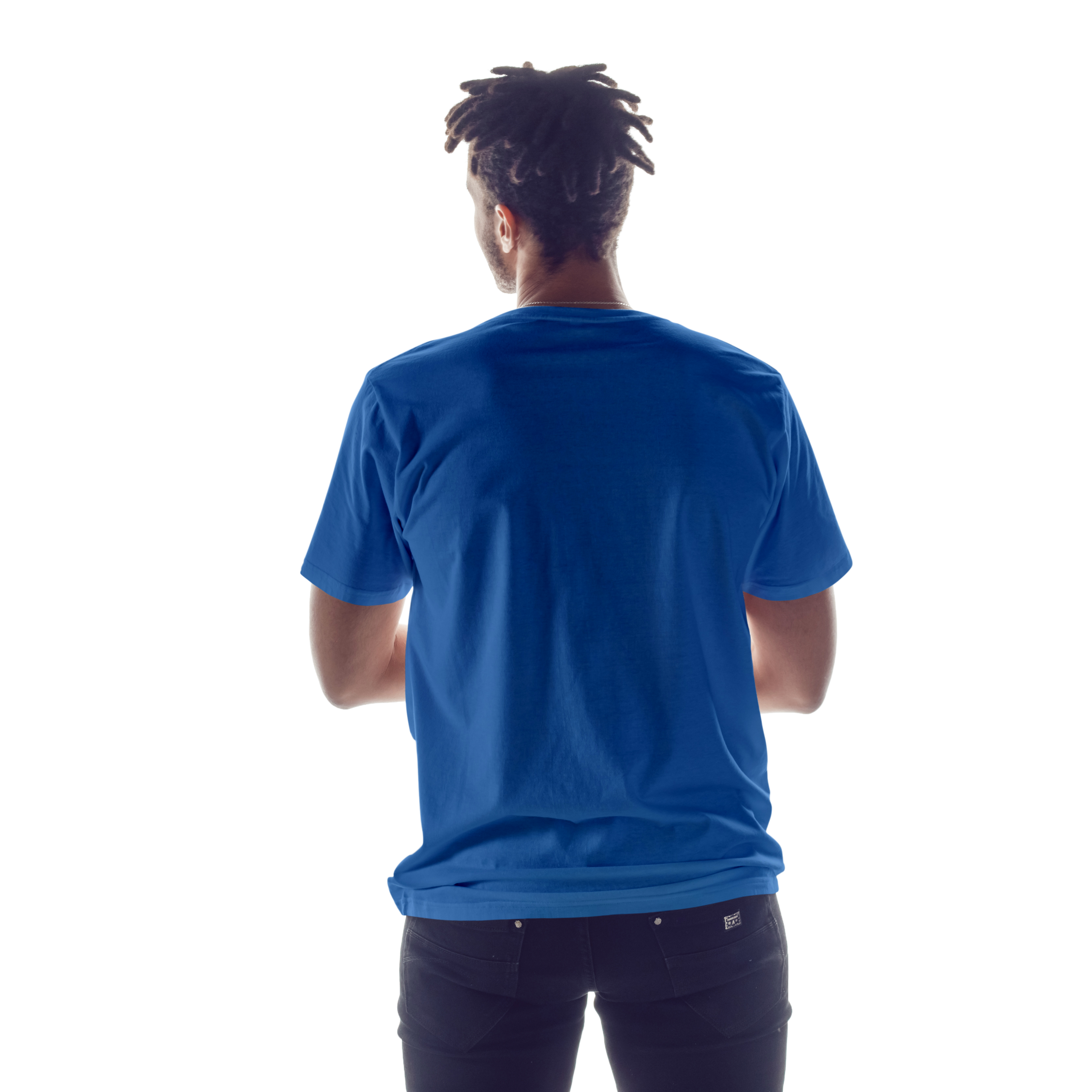 Sky Blue Men's Basic Tshirt