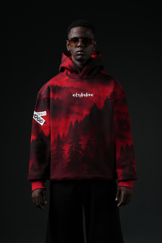 Redwood Oversized Printed Hoodie