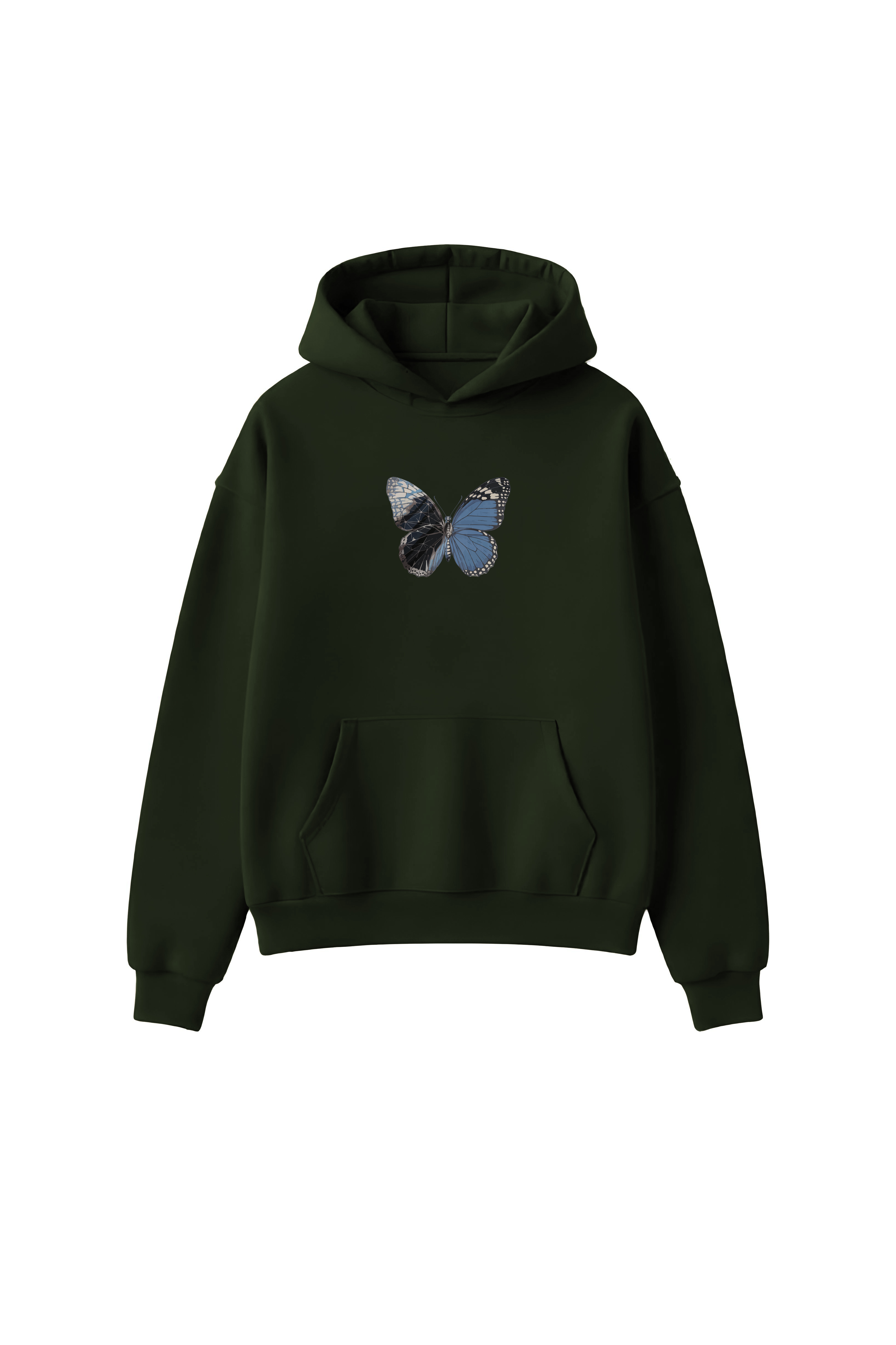 Premium printed olive green hoodie for women in india from echolope.com