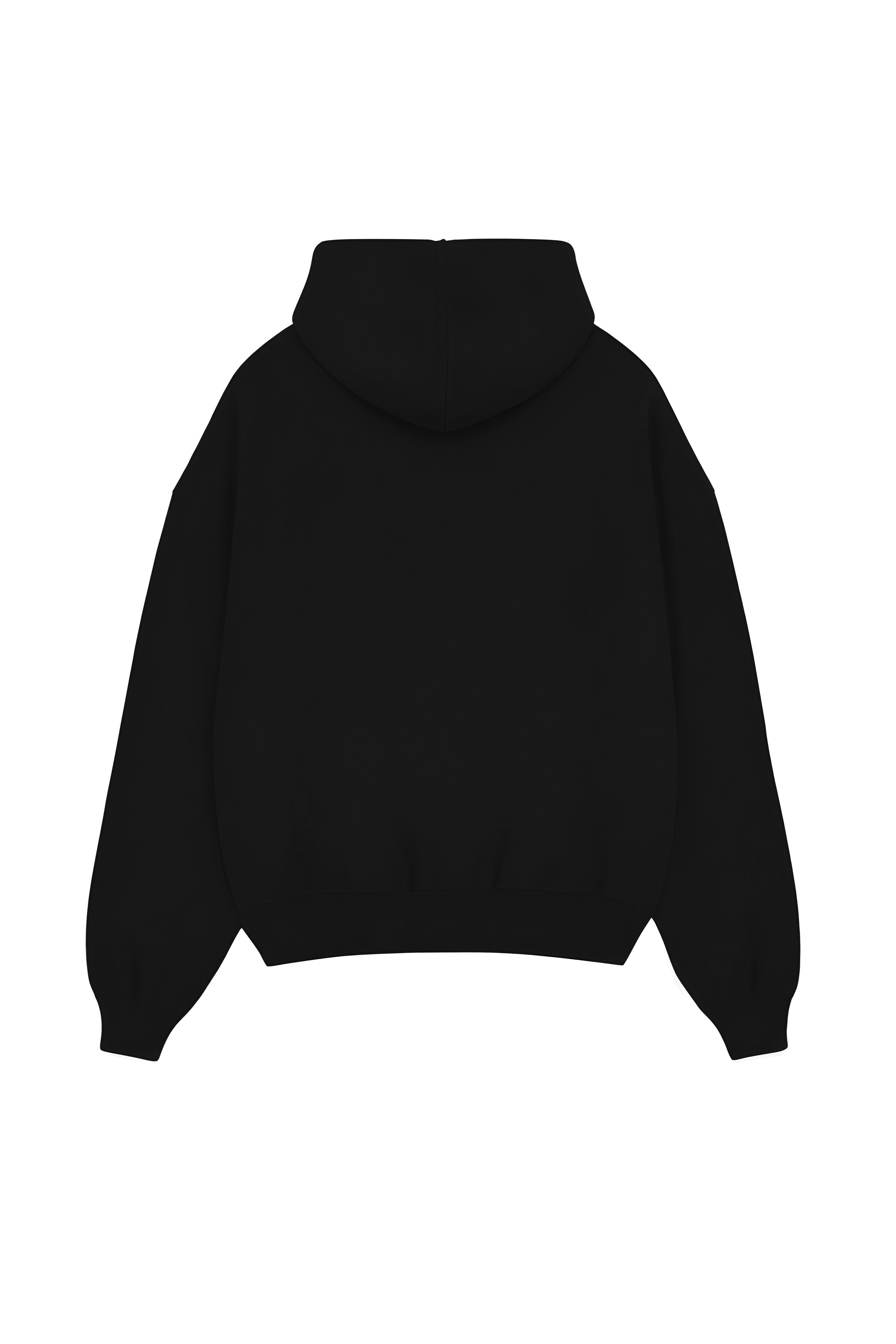 Women's Premium Oversize Black Hoodie