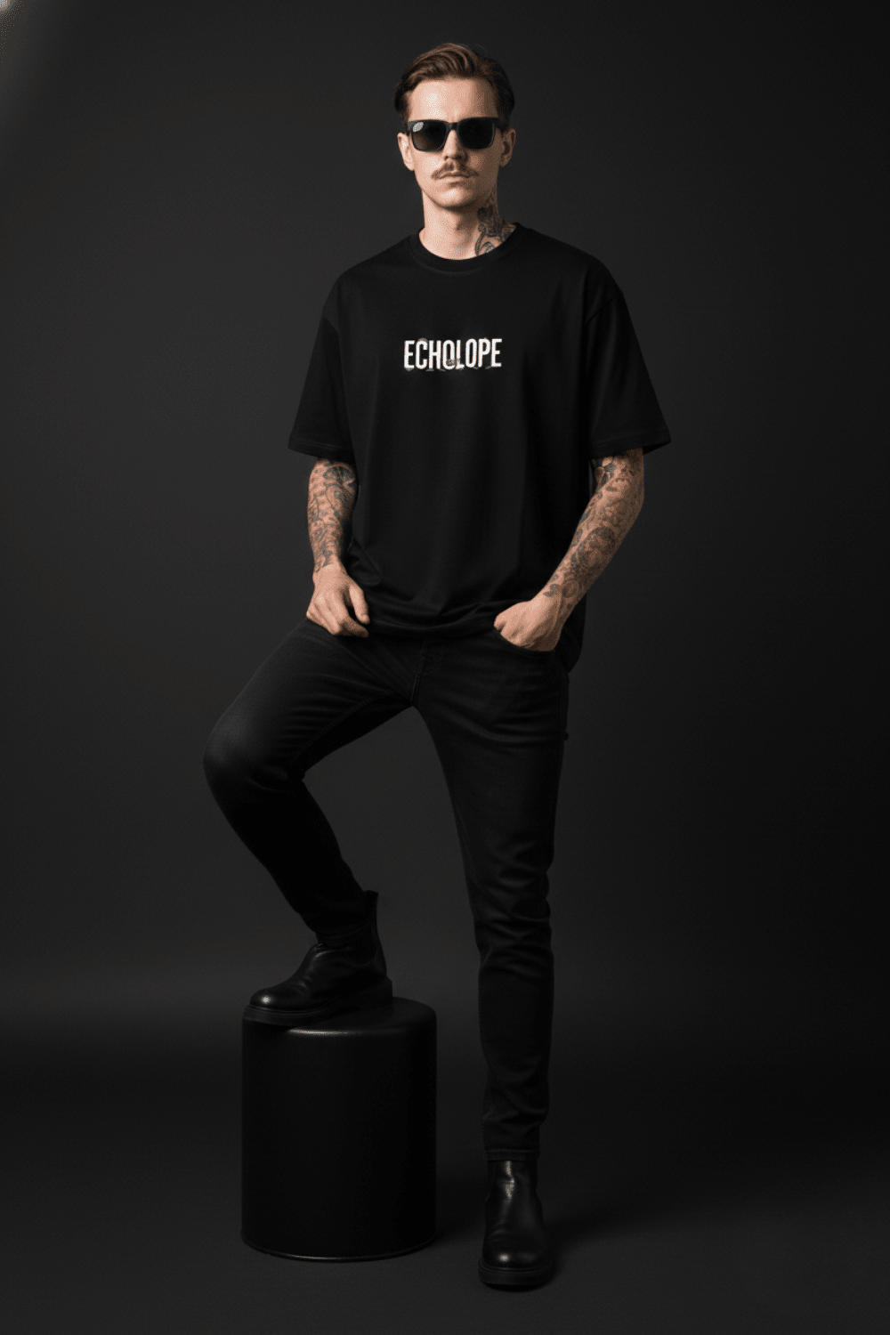 Don’t Panic" Oversized Graphic T-Shirt - Echolope
