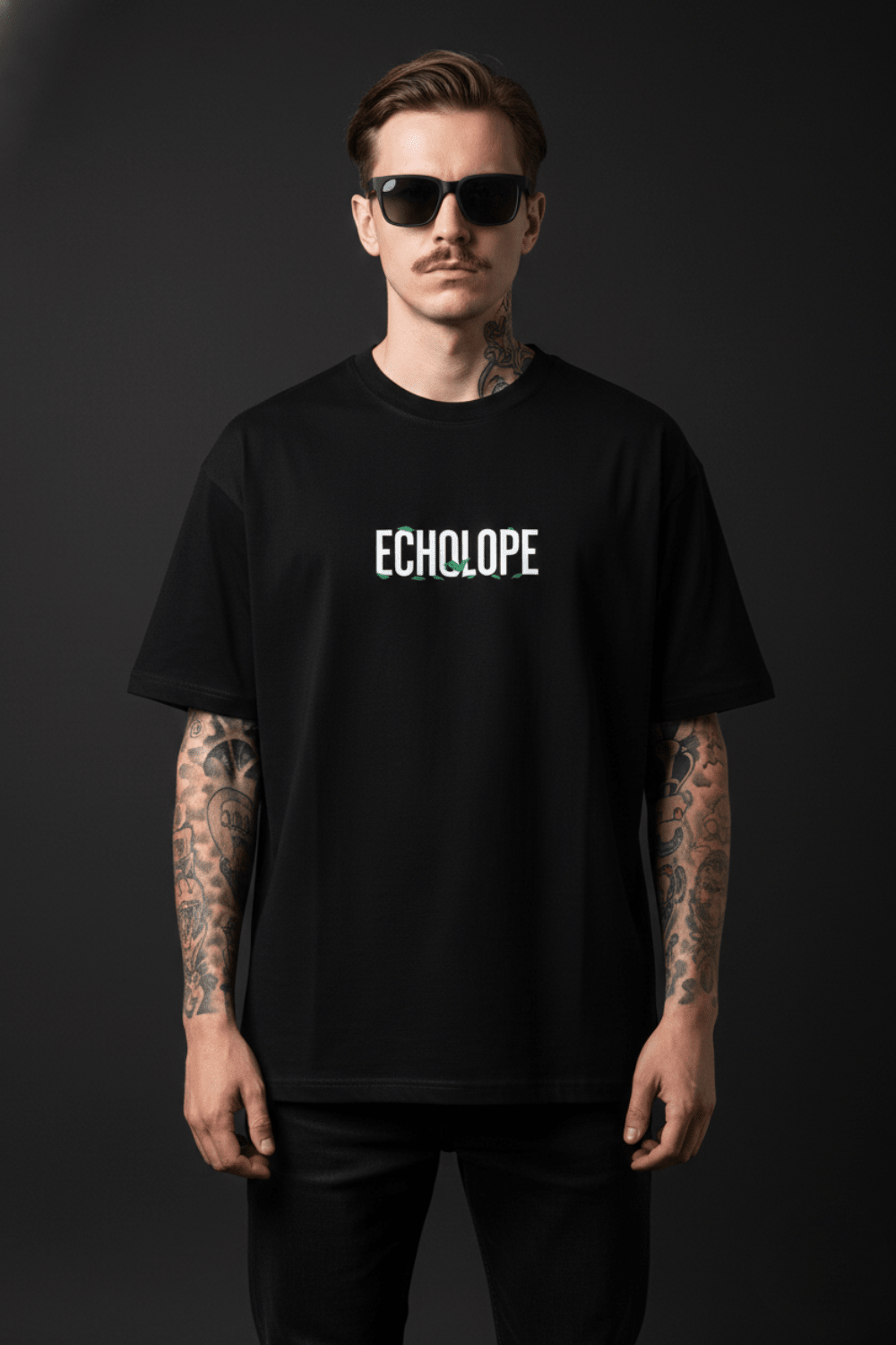 Don’t Panic" Oversized Graphic T-Shirt Secondary image