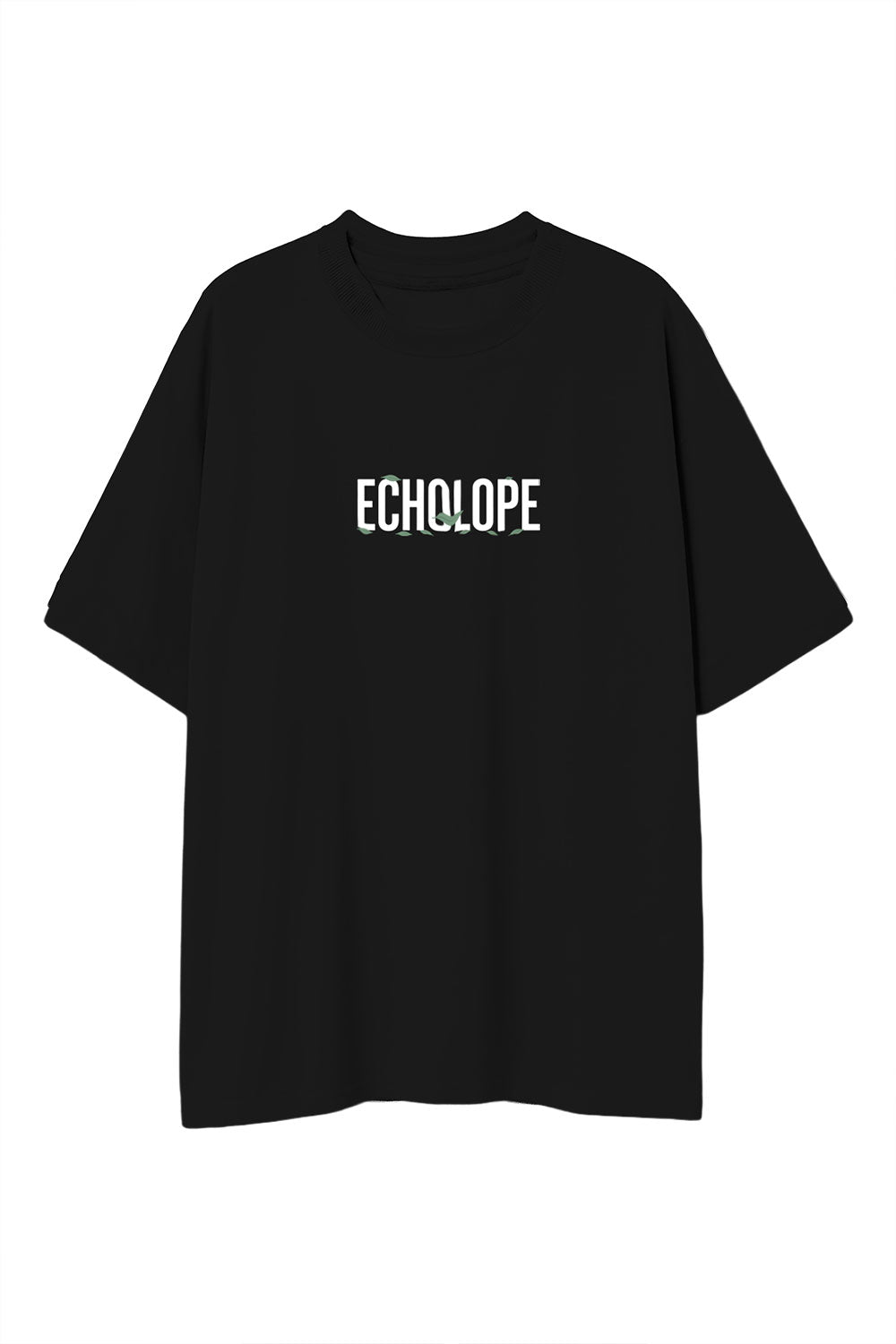 Don’t Panic" Oversized Graphic T-Shirt – Black Edition - Echolope