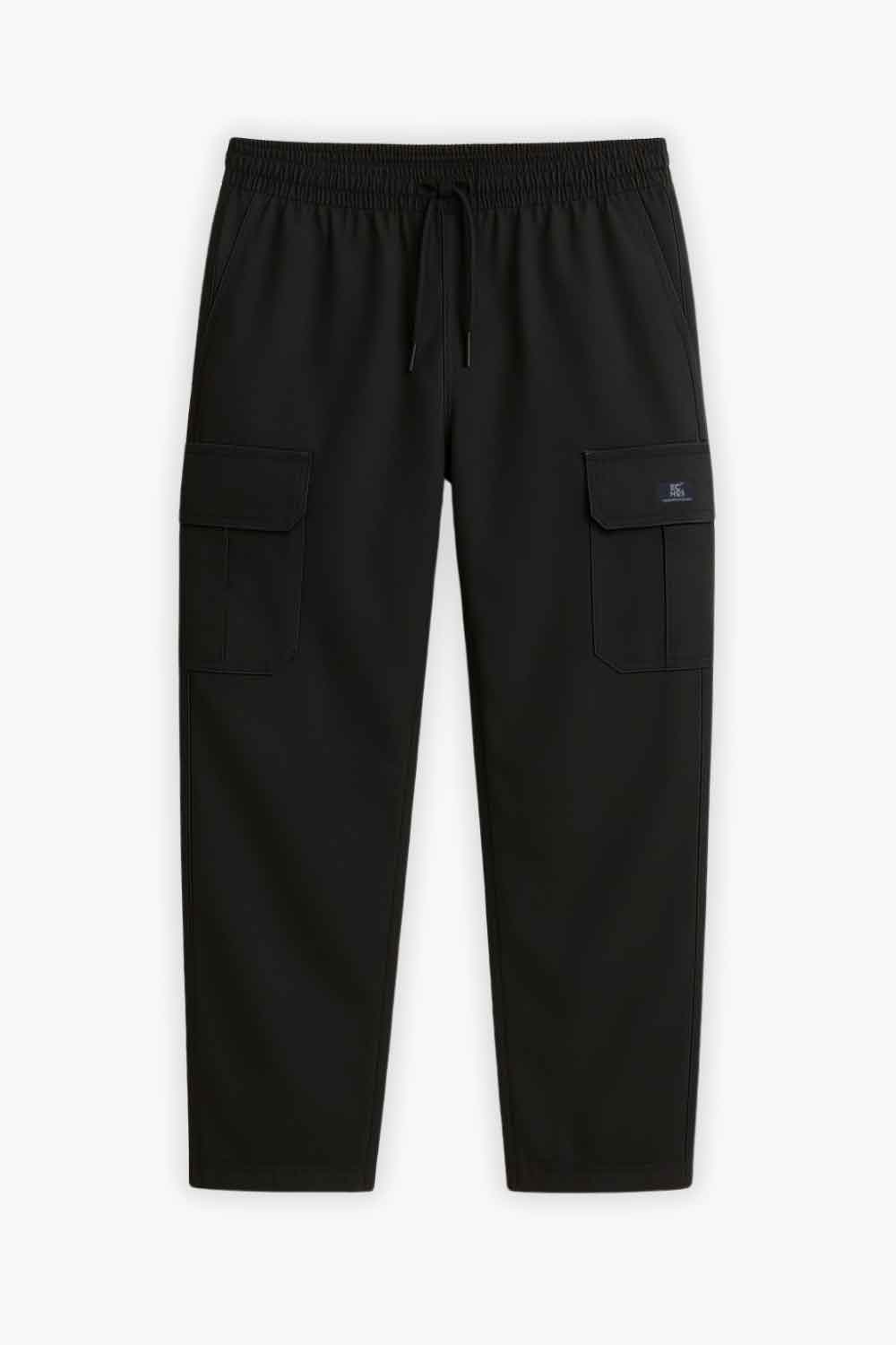 ECHOLOPE Men Cargo | Black Cotton Cargo Pants | Stylish & Durable Cargos - Echolope