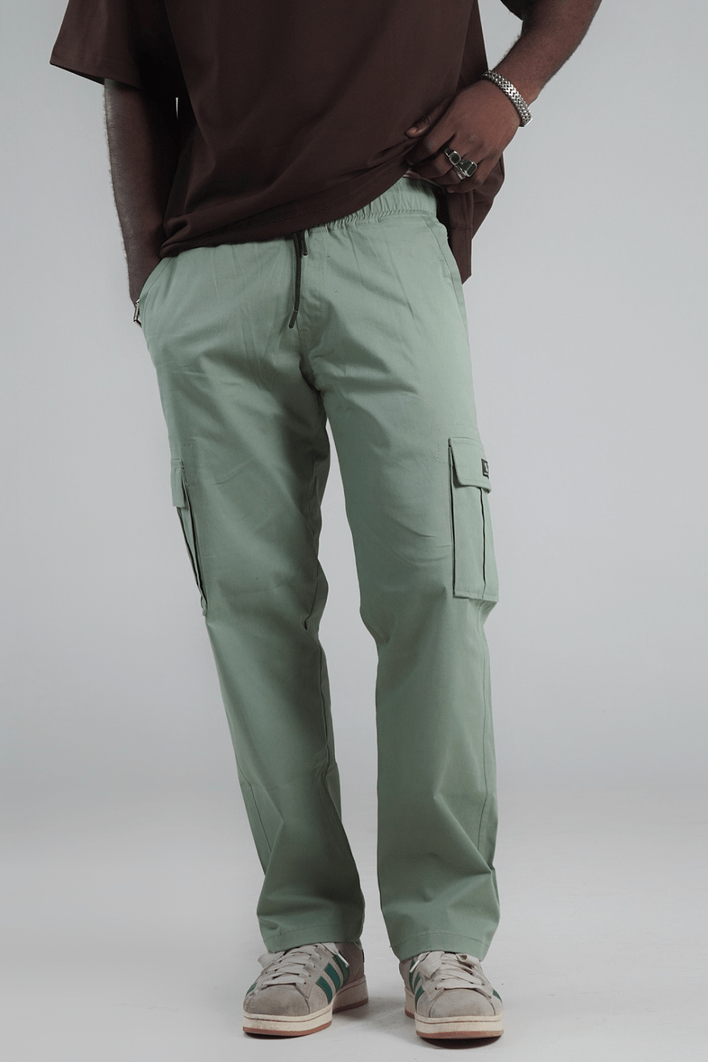 ECHOLOPE Men Cargo | Teal (Ocean Green) Cotton Cargo Pants | Stylish & Durable Cargos - Echolope
