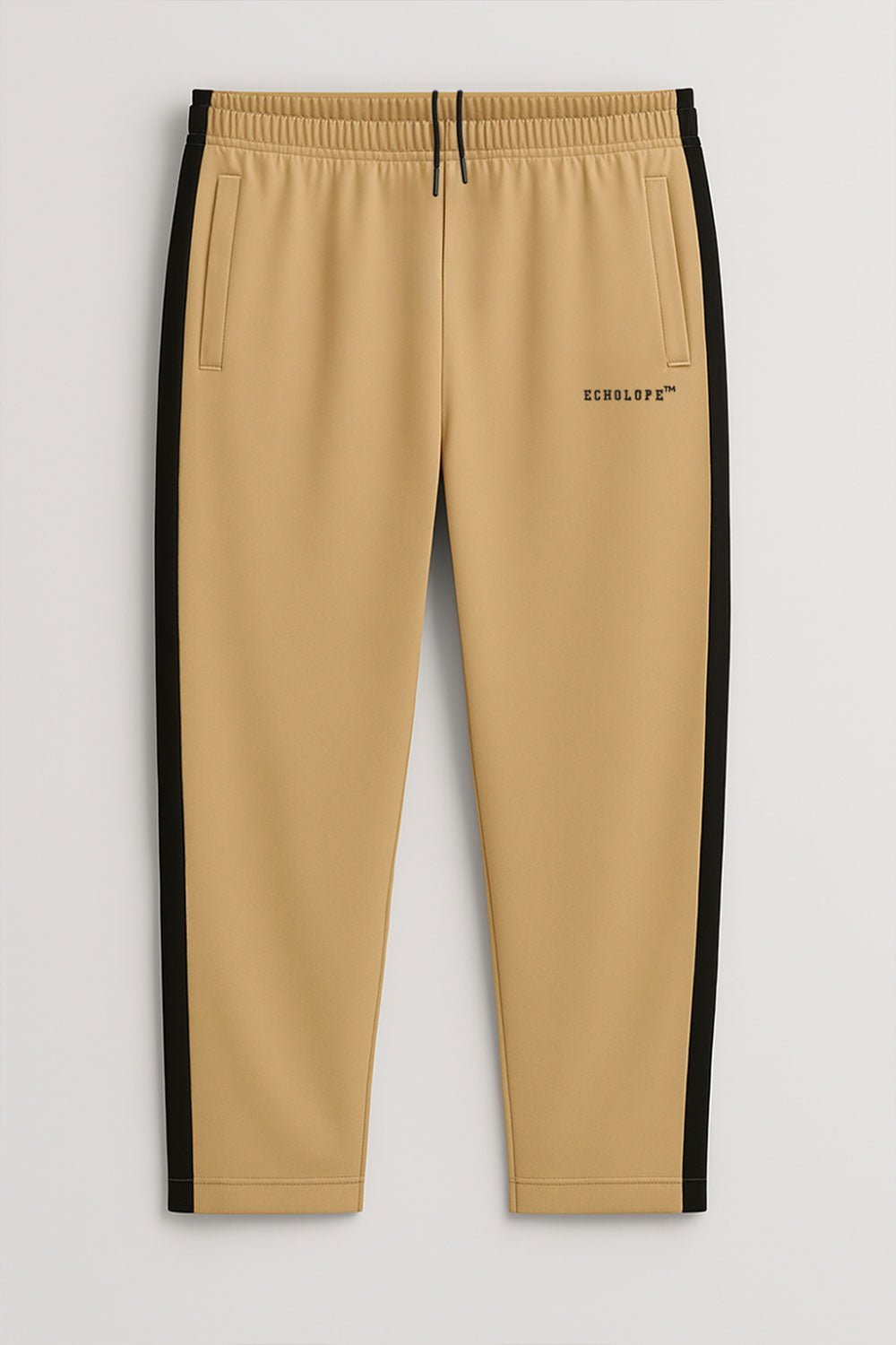 Echolope Men's Beige Joggers – Comfortable Cotton Jogger Pants for Gym & Casual Wear - Echolope