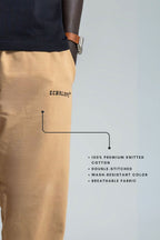 Echolope Men's Beige Joggers – Comfortable Cotton Jogger Pants for Gym & Casual Wear - Echolope