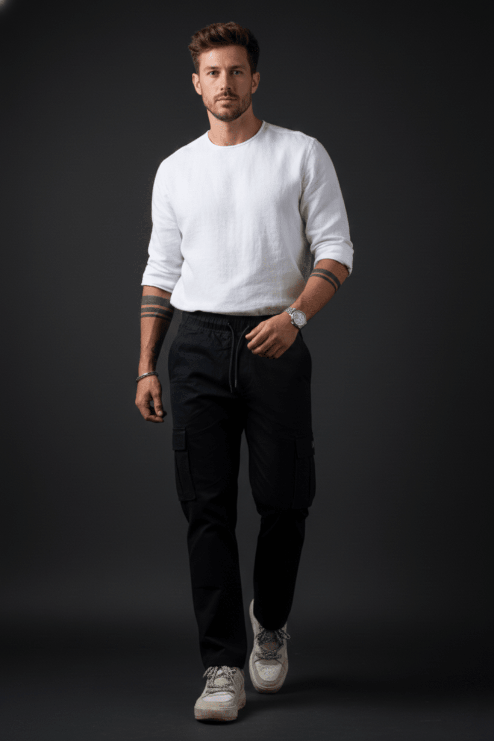 ECHOLOPE Men’s Black Cargo Pants | Stylish and Durable Cotton Cargos - Echolope