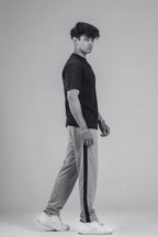 Echolope Men's Melange Grey Joggers – Comfortable Cotton Jogger Pants for Gym & Casual Wear - Echolope
