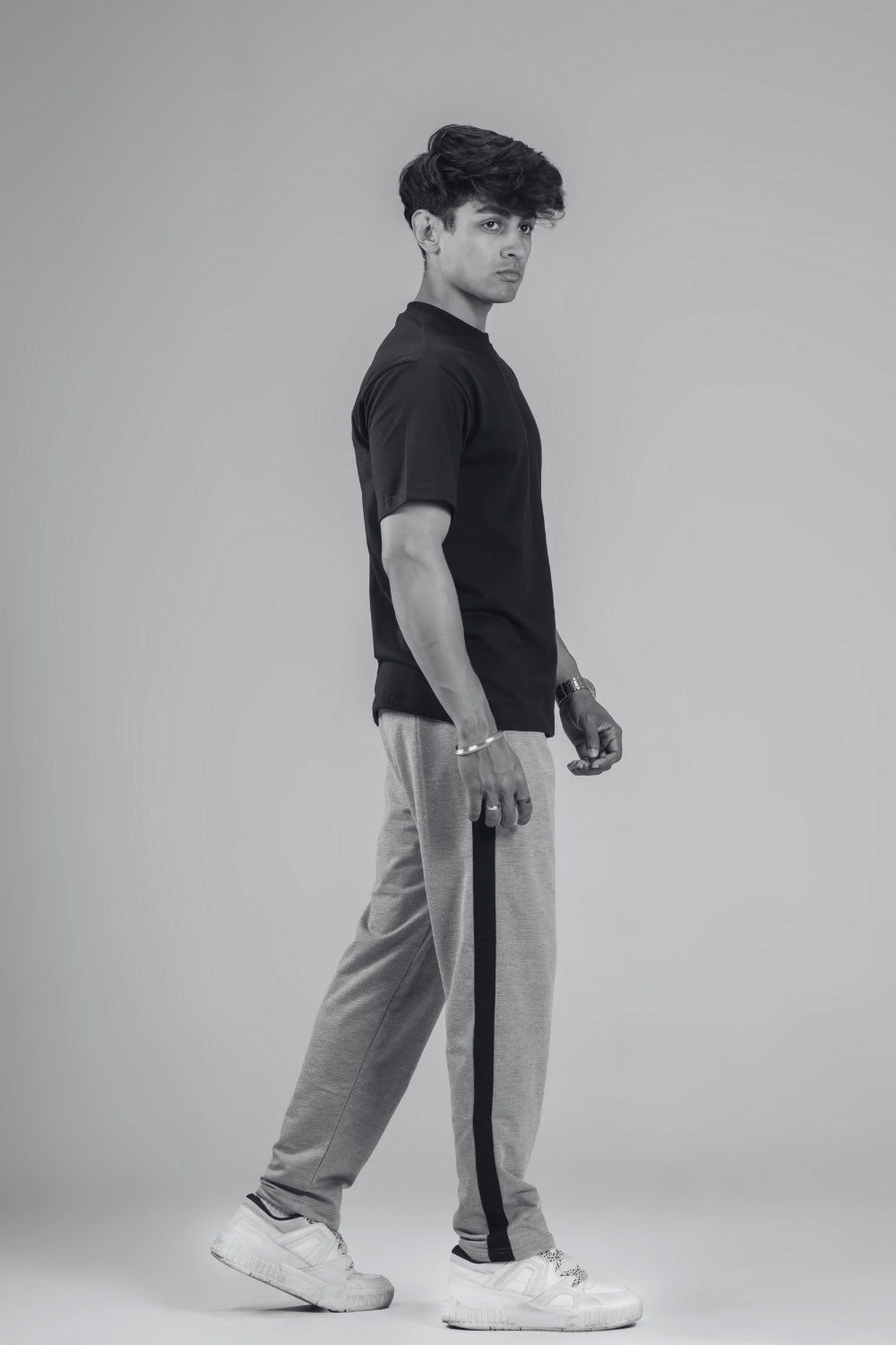 Echolope Men's Melange Grey Joggers – Comfortable Cotton Jogger Pants for Gym & Casual Wear - Echolope
