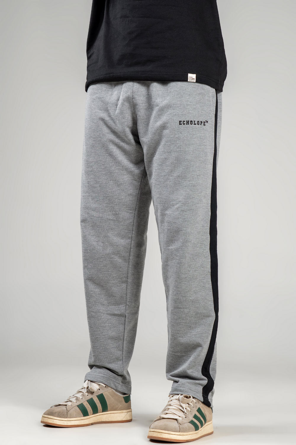 Echolope Men's Melange Grey Joggers – Comfortable Cotton Jogger Pants for Gym & Casual Wear - Echolope Main image