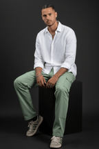 ECHOLOPE Men’s Teal (Ocean Green) Cargo Pants | Stylish and Durable Cotton Cargos - Echolope