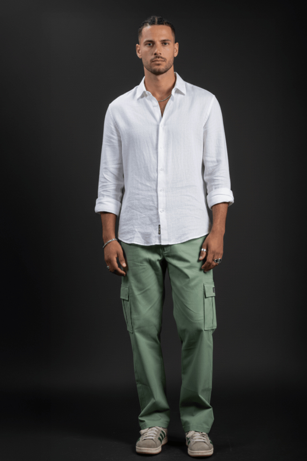 ECHOLOPE Men’s Teal (Ocean Green) Cargo Pants | Stylish and Durable Cotton Cargos - Echolope