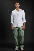 ECHOLOPE Men’s Teal (Ocean Green) Cargo Pants | Stylish and Durable Cotton Cargos - Echolope