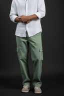 ECHOLOPE Men’s Teal (Ocean Green) Cargo Pants | Stylish and Durable Cotton Cargos - Echolope