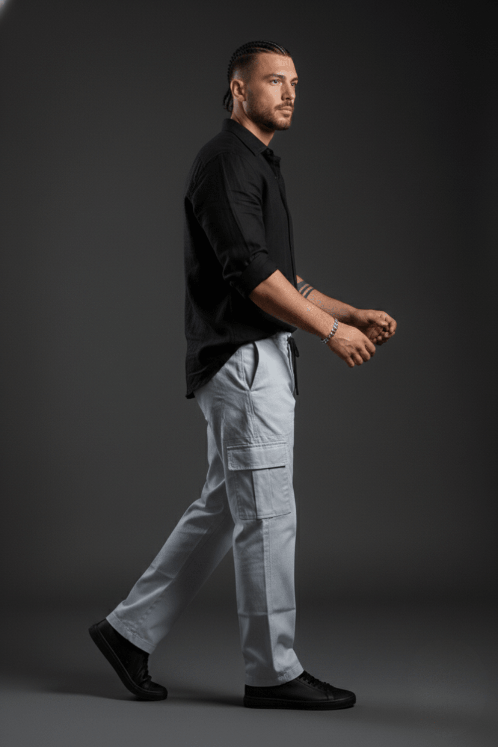 Grey Cargo For Men's | Cotton Cargo Pants | Comfortable & Durable Cargos - Echolope