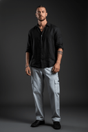 Grey Cargo For Men's | Cotton Cargo Pants | Comfortable & Durable Cargos - Echolope