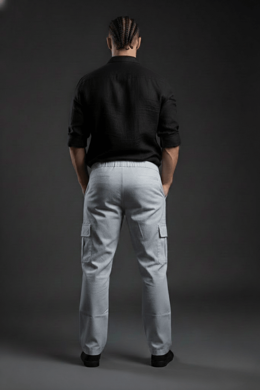 Grey Cargo For Men's | Cotton Cargo Pants | Comfortable & Durable Cargos - Echolope