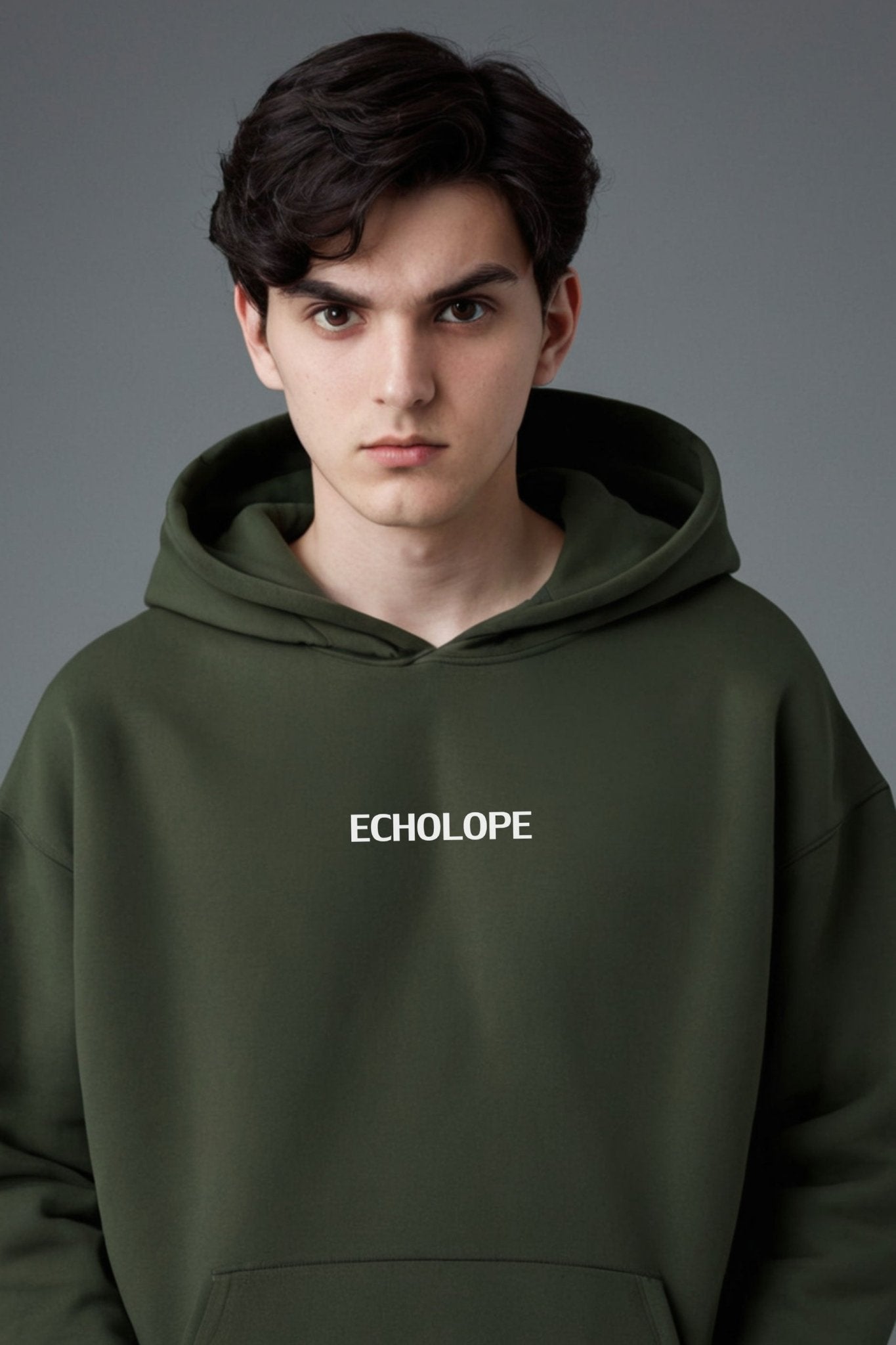 Karycoded x Echolope | Men's Oversize Premium Fleece Hoodie – "Imagination Ignites Reality" Secondary image
