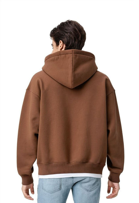 Men's Premium Oversized Dark Brown Hoodie