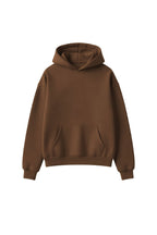 Men's Premium Oversized Dark Brown Hoodie - Echolope