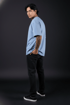 Ocean Blue Oversized T-Shirt - Echolope