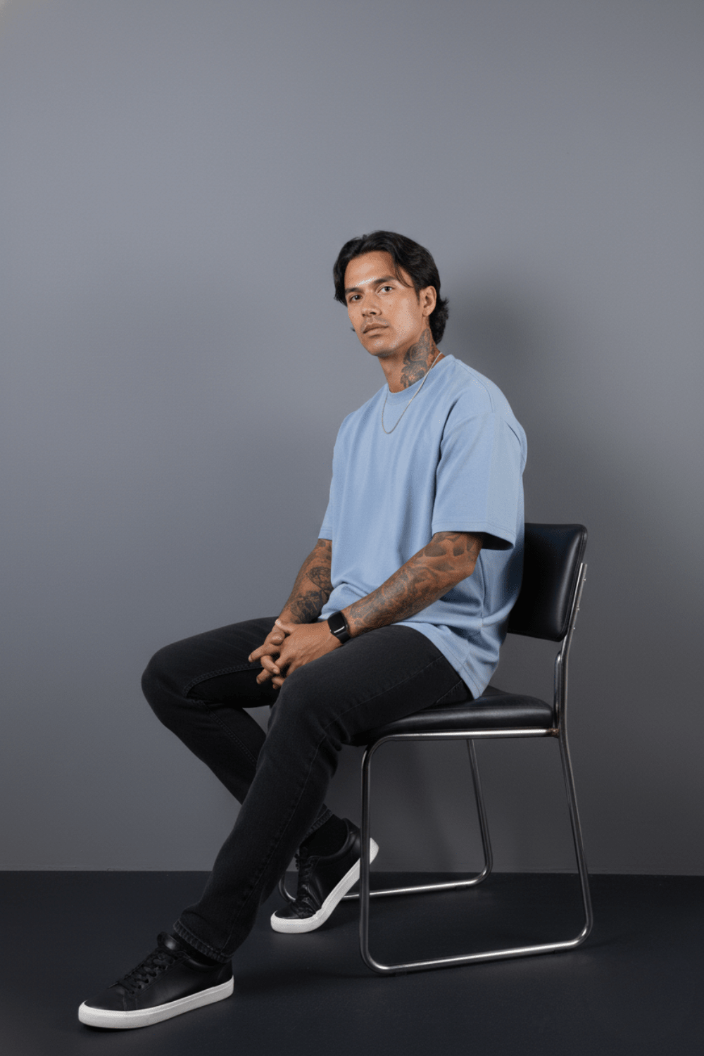 Ocean Blue Oversized T-Shirt - Echolope