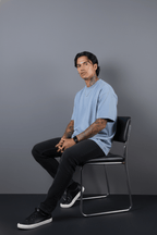 Ocean Blue Oversized T-Shirt - Echolope