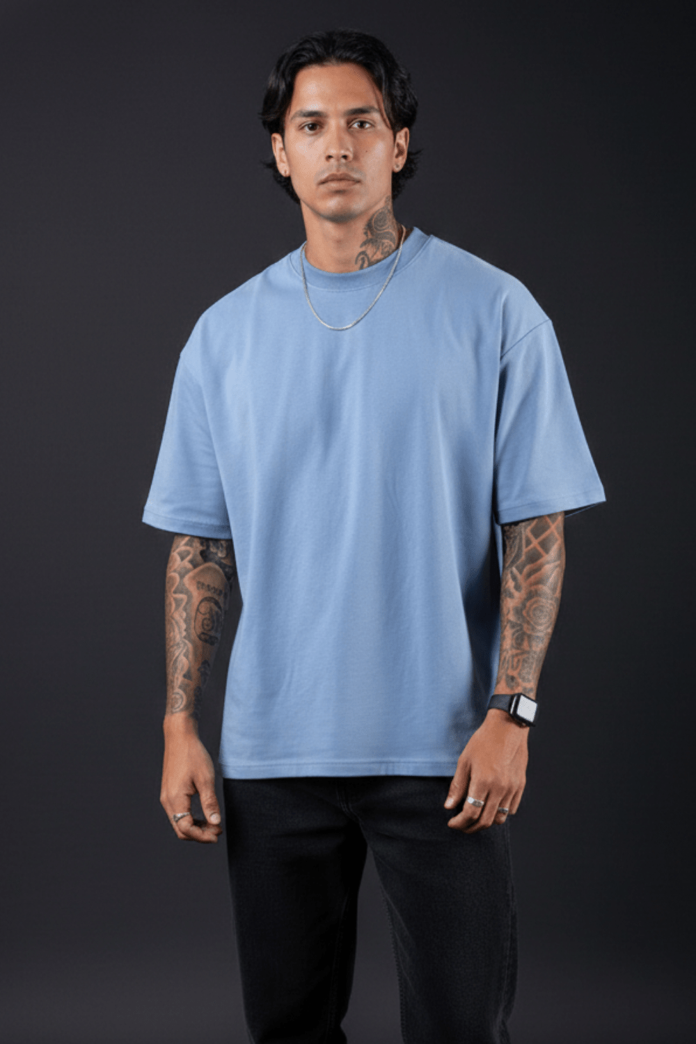 Ocean Blue Oversized T-Shirt - Echolope