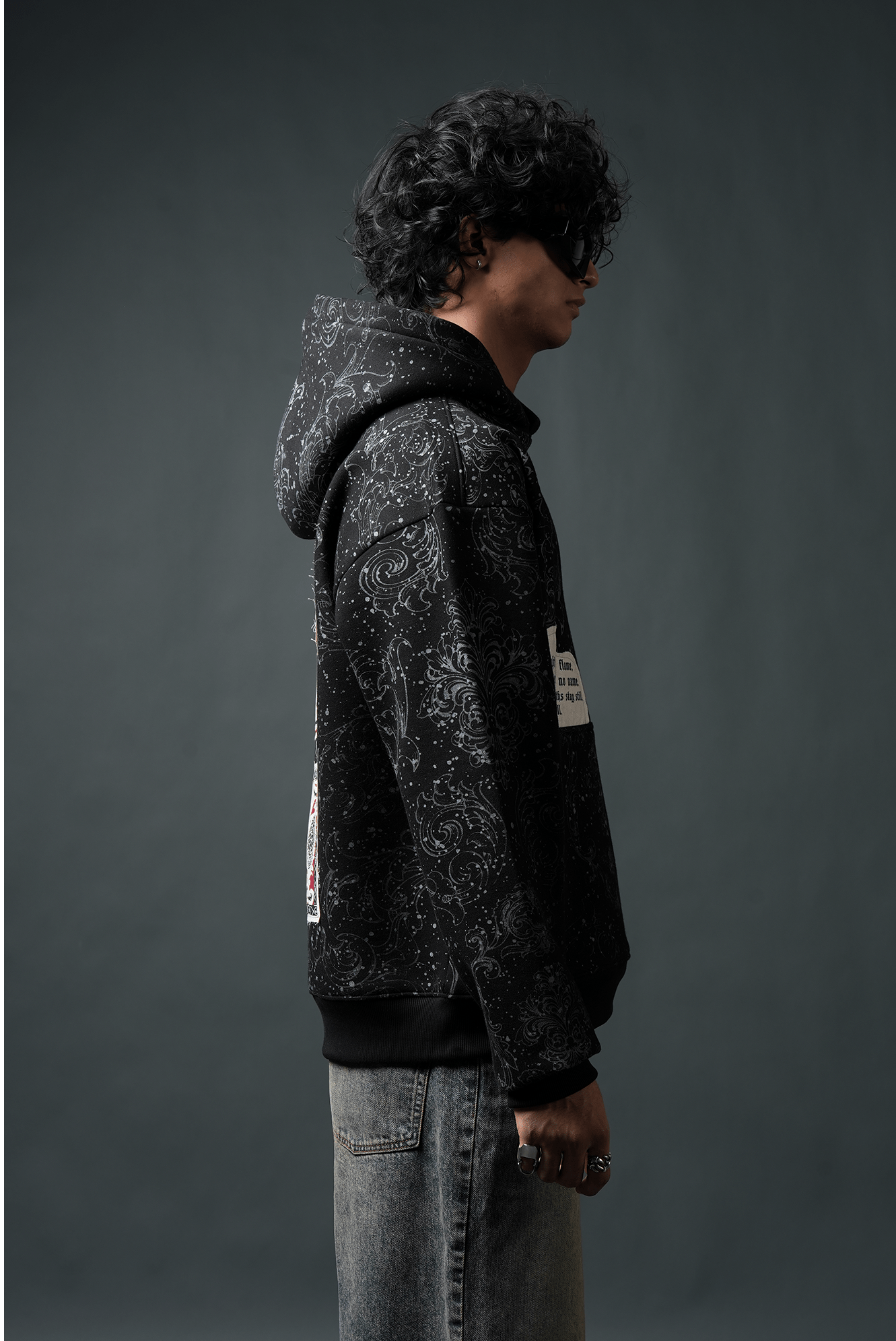 Oversize Dark Celestial Oversized Hoodie - Echolope