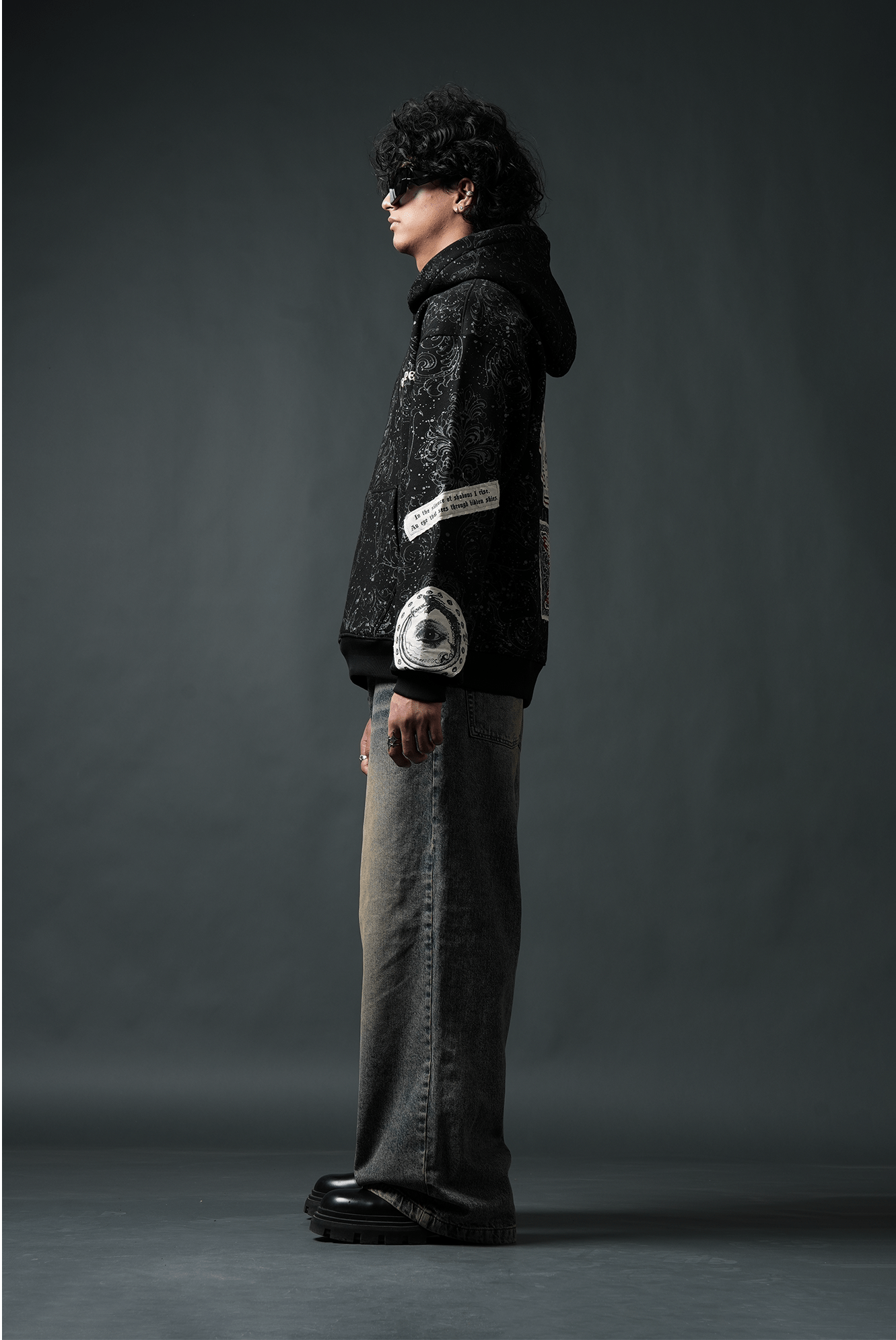 Oversize Dark Celestial Oversized Hoodie - Echolope