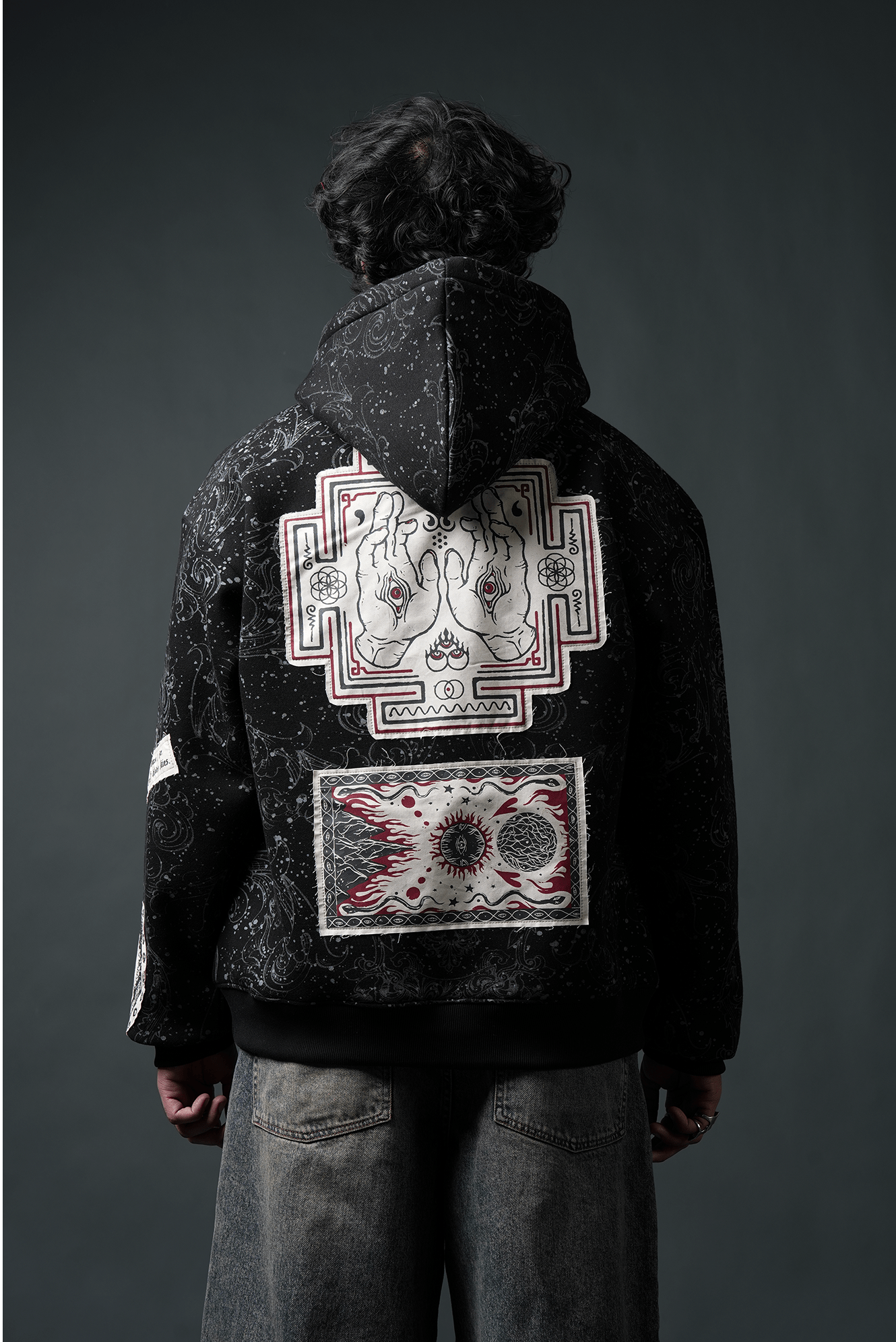 Oversize Dark Celestial Oversized Hoodie - Echolope