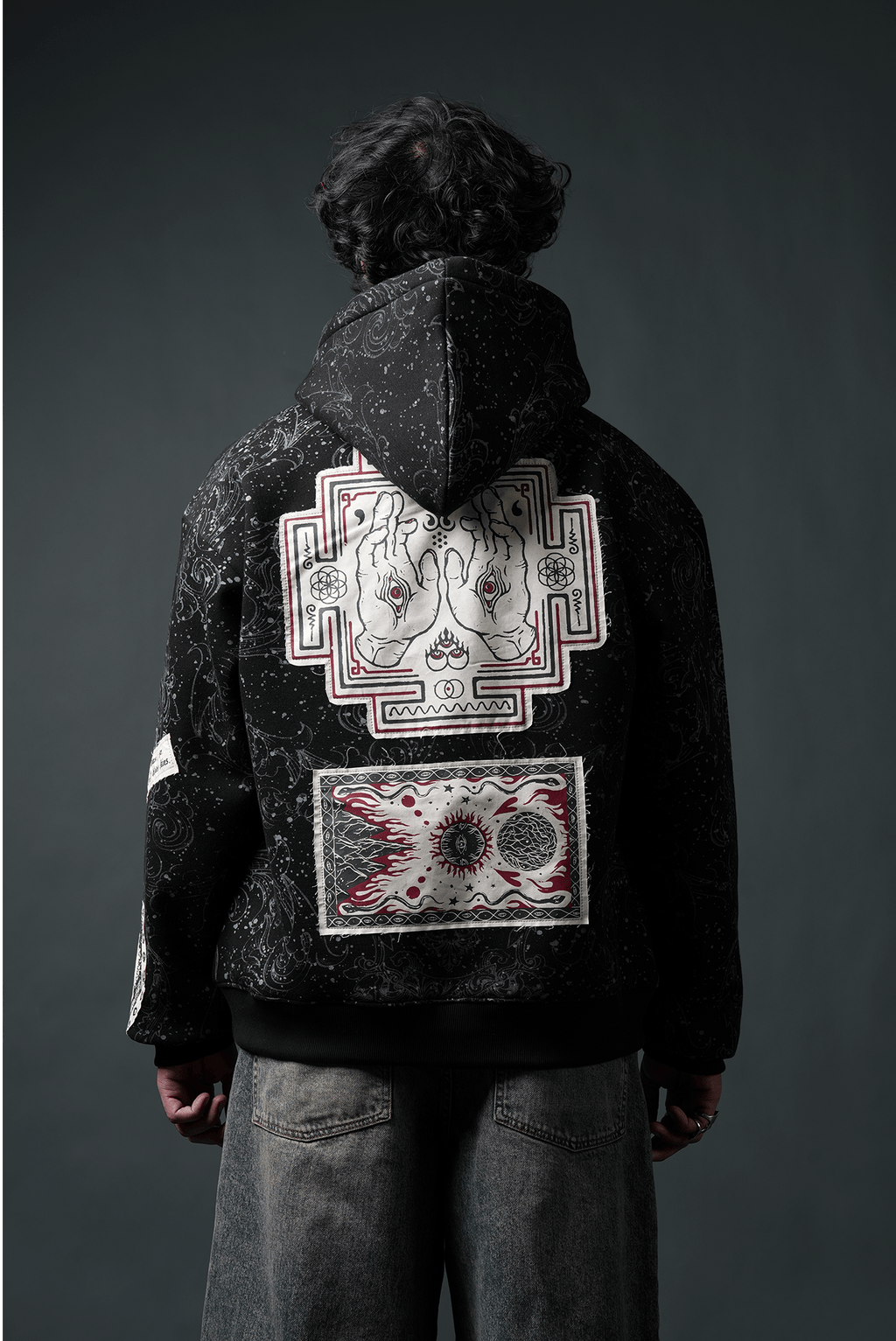 Oversize Dark Celestial Oversized Hoodie - Echolope