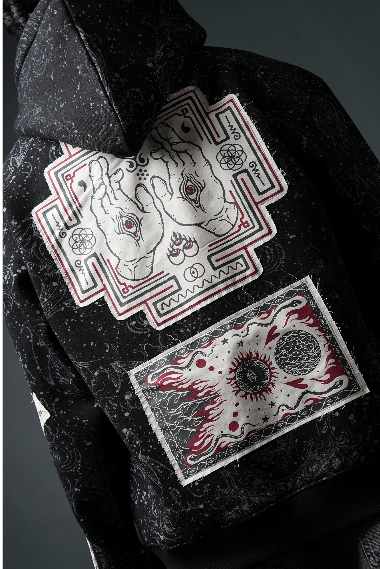 Oversize Dark Celestial Oversized Hoodie - Echolope