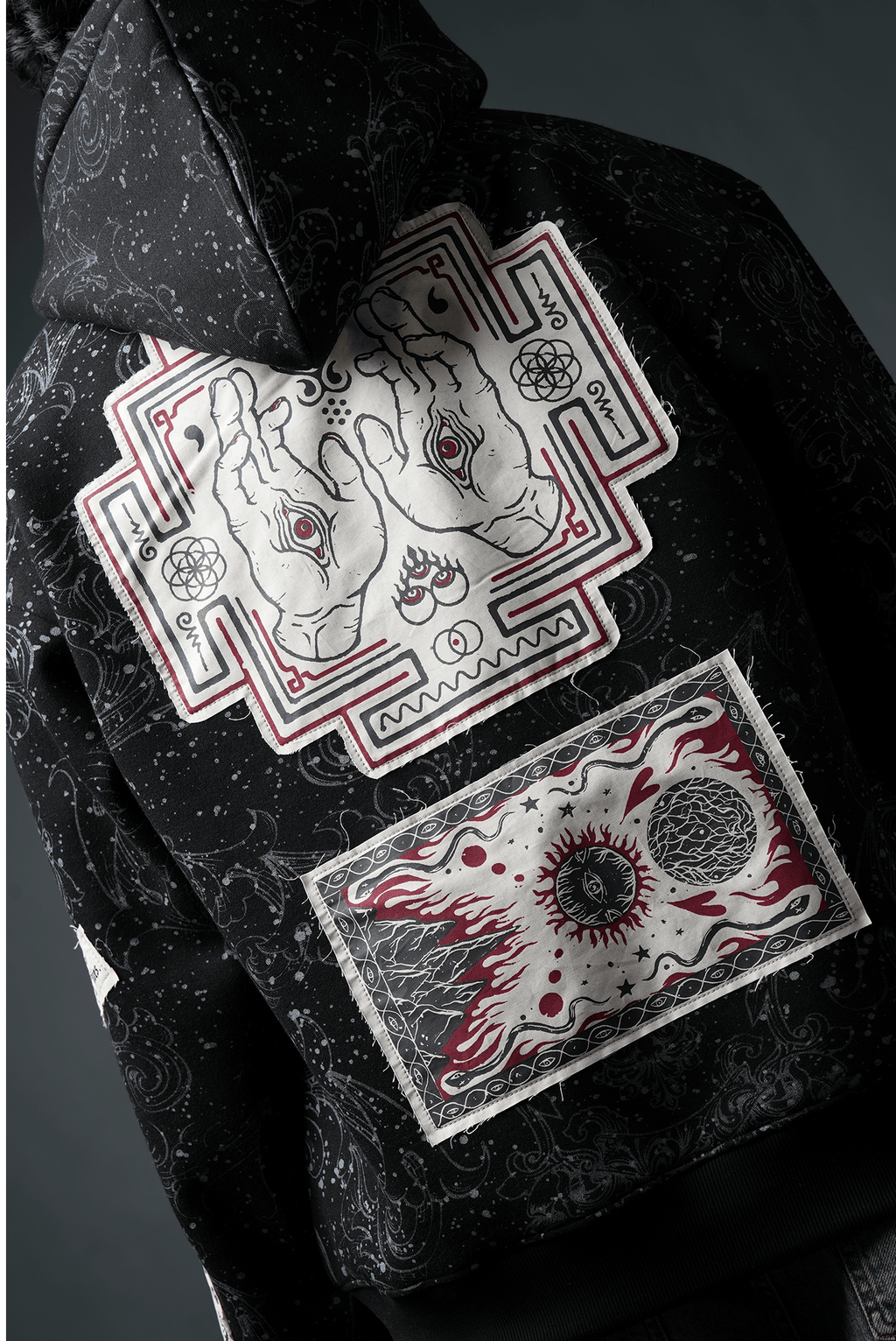 Oversize Dark Celestial Oversized Hoodie - Echolope