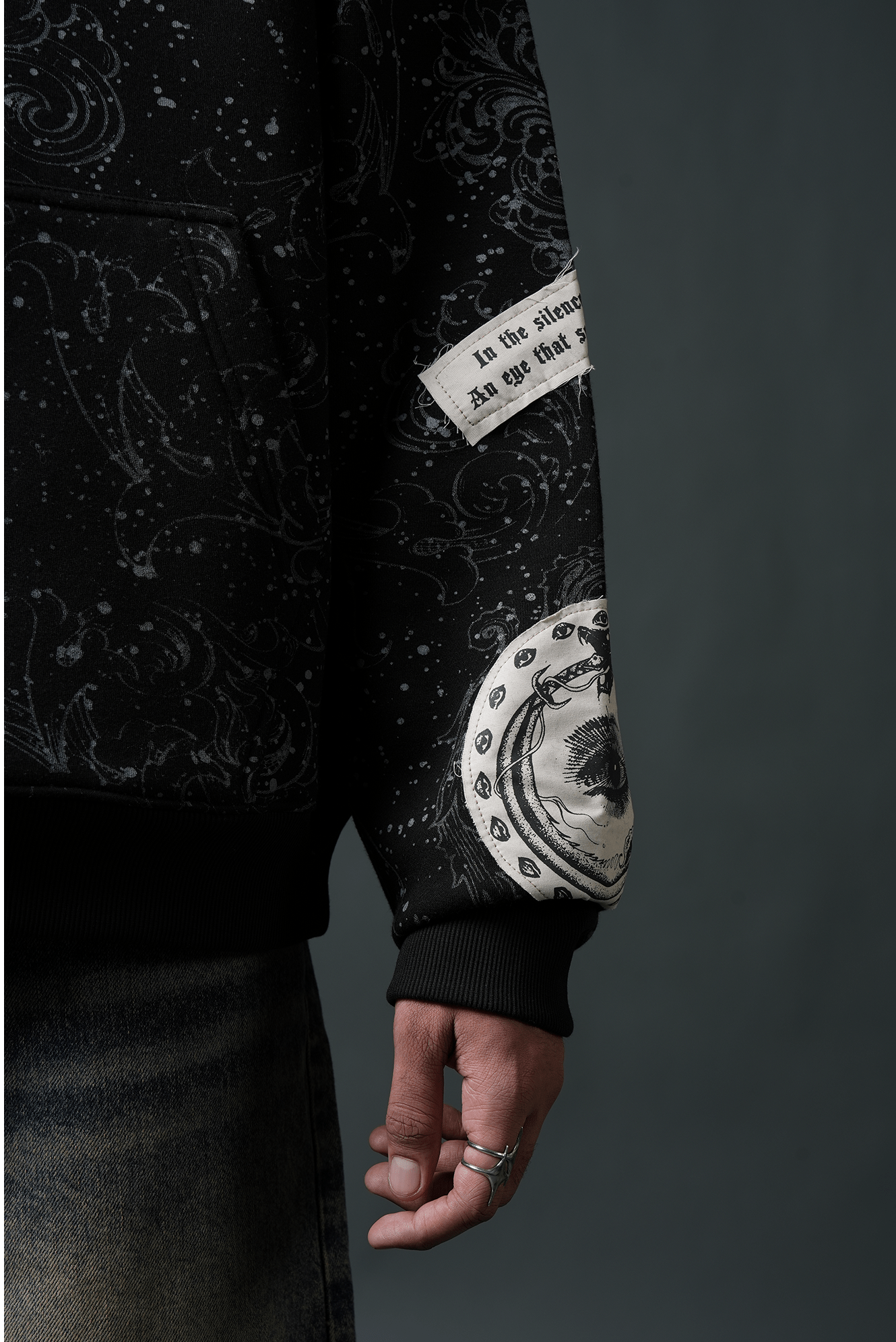 Oversize Dark Celestial Oversized Hoodie - Echolope