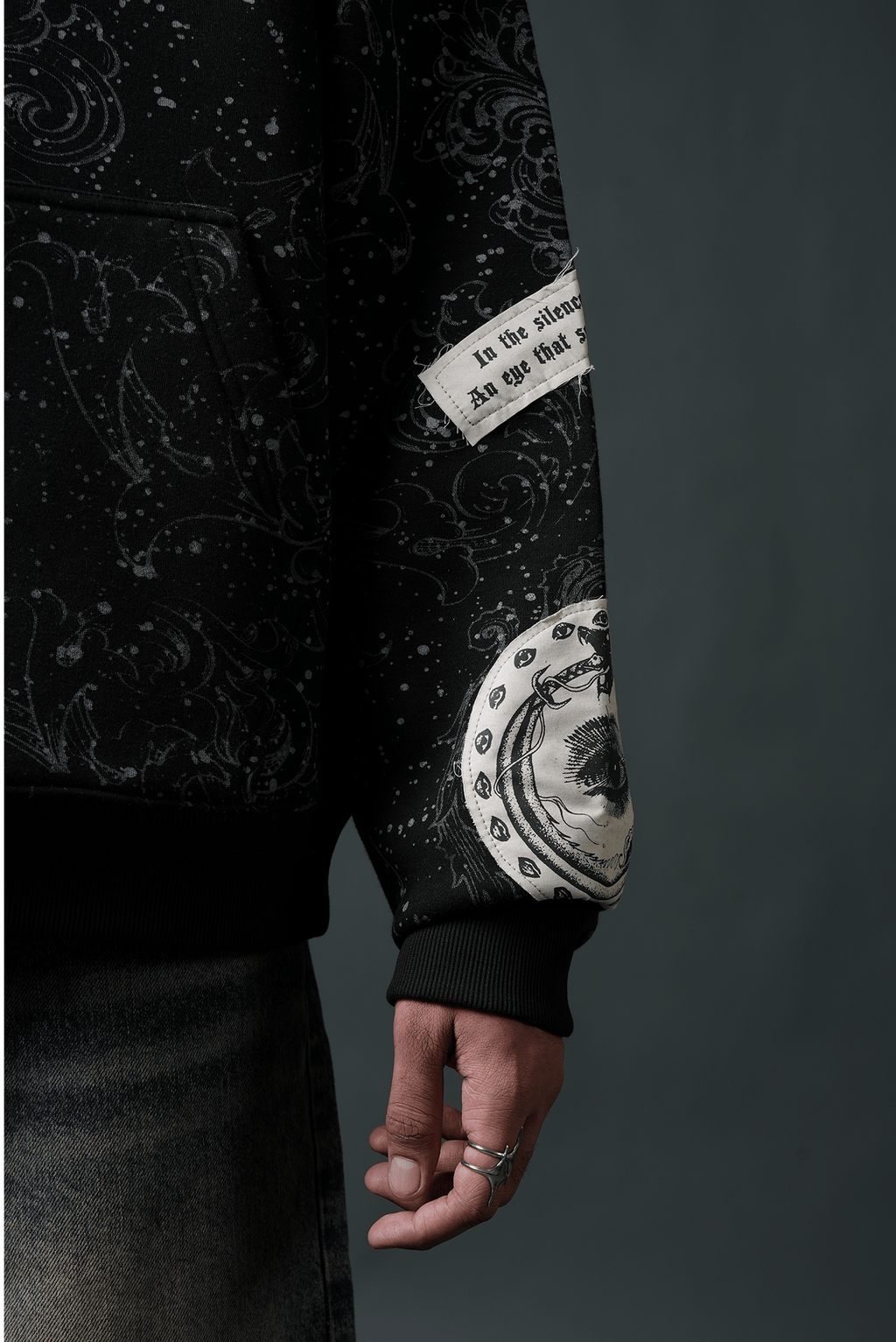 Oversize Dark Celestial Oversized Hoodie - Echolope