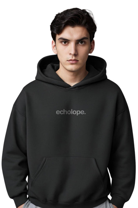 Oversize Printed Hoodie Premium Fleece Kangaroo Pocket - Echolope