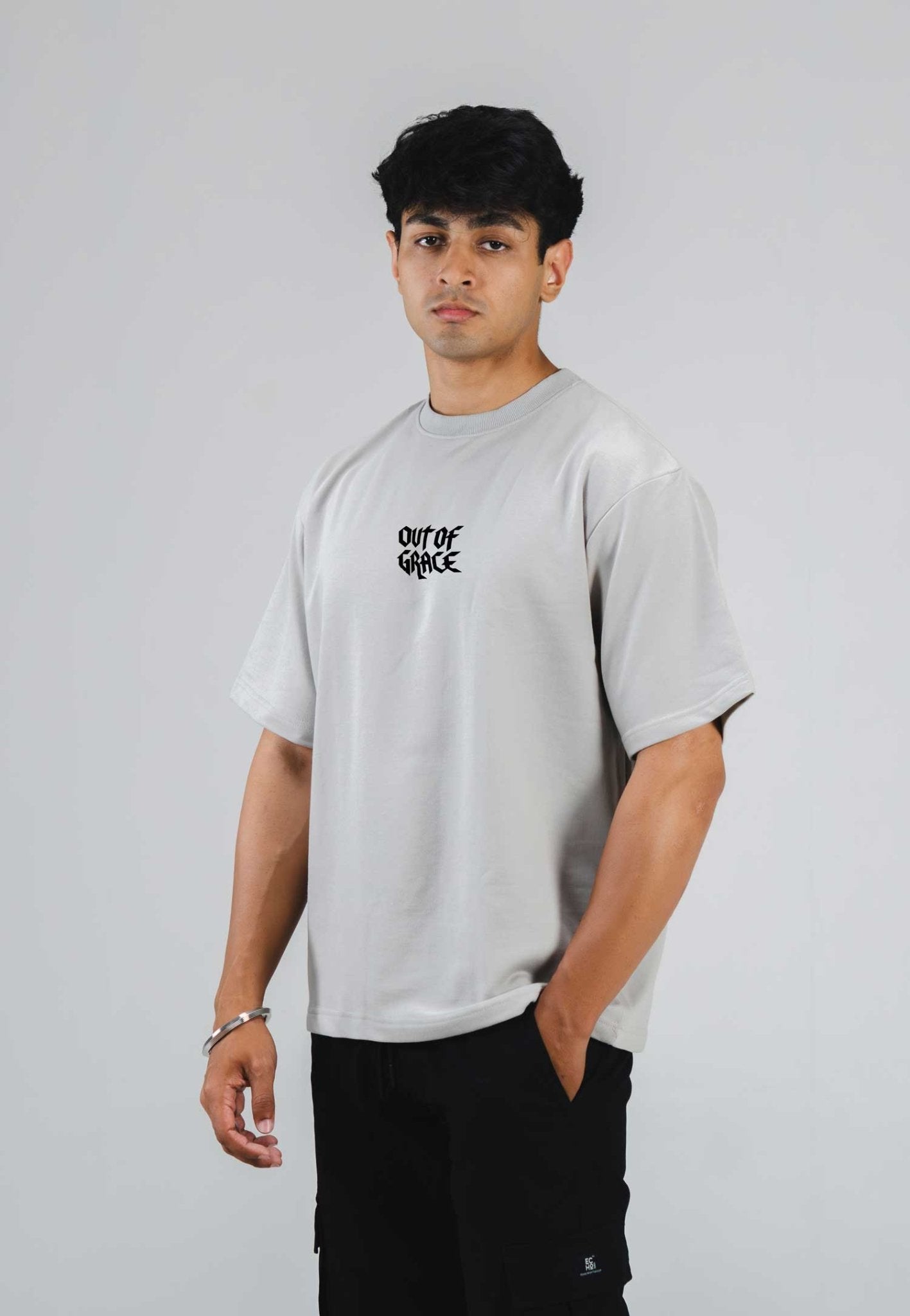 Oversized “Out of Grace” Fallen Angel Graphic T‑Shirt - Echolope