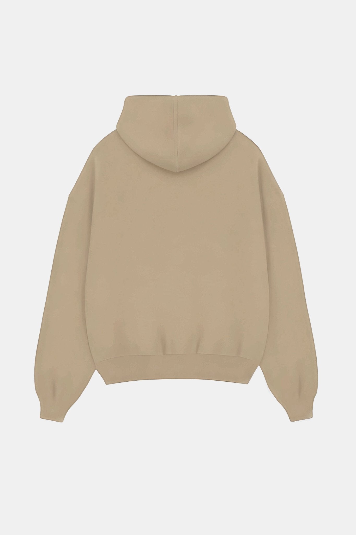Premium Unisex Men's Oversized Beige Hoodie - Ultra - Soft Fleece for Everyday Comfort - Echolope