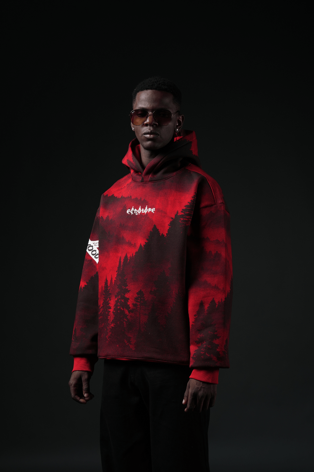 Redwood Oversized Printed Hoodie - Echolope