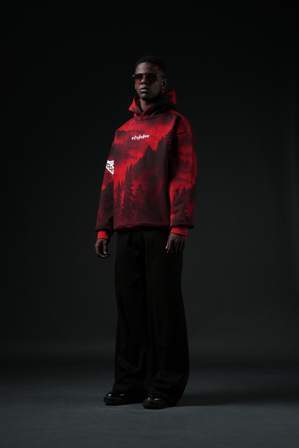 Redwood Oversized Printed Hoodie - Echolope