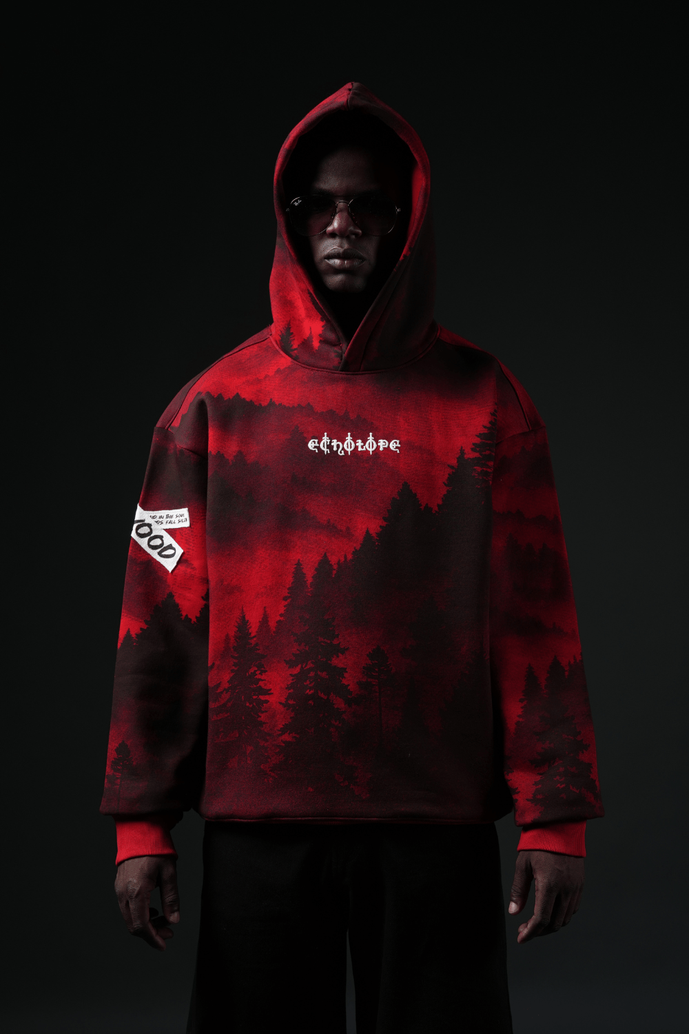 Redwood Oversized Printed Hoodie - Echolope