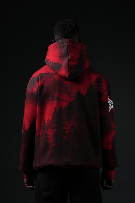 Redwood Oversized Printed Hoodie - Echolope