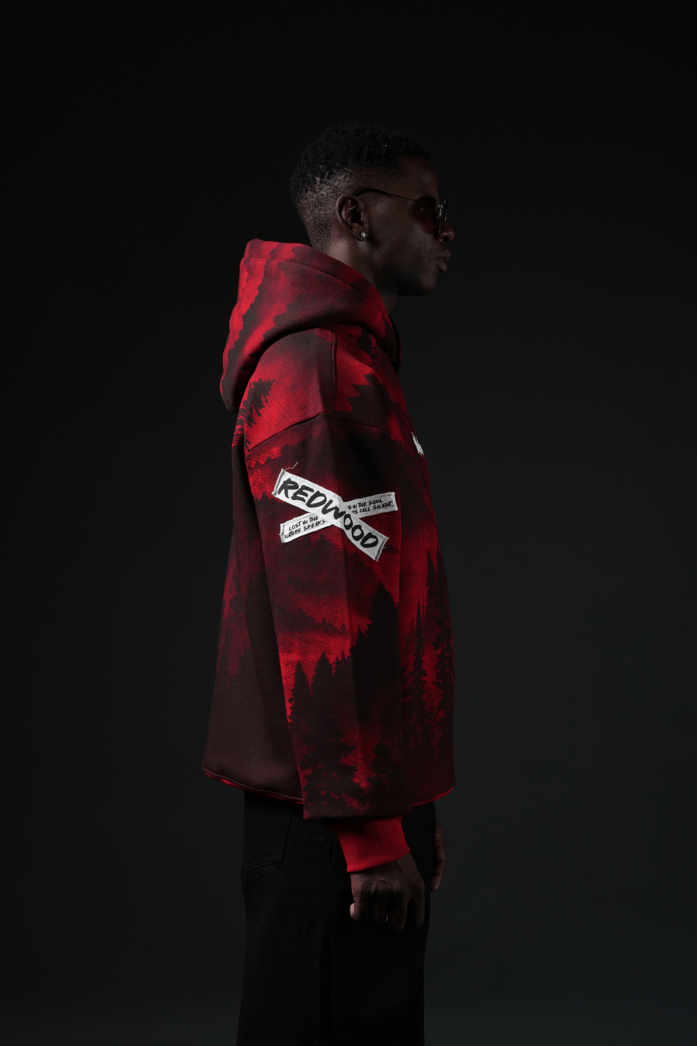 Redwood Oversized Printed Hoodie - Echolope